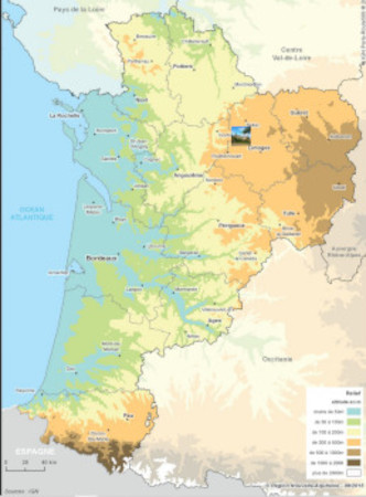 Position de Cieux en Nouvelle Aquitaine